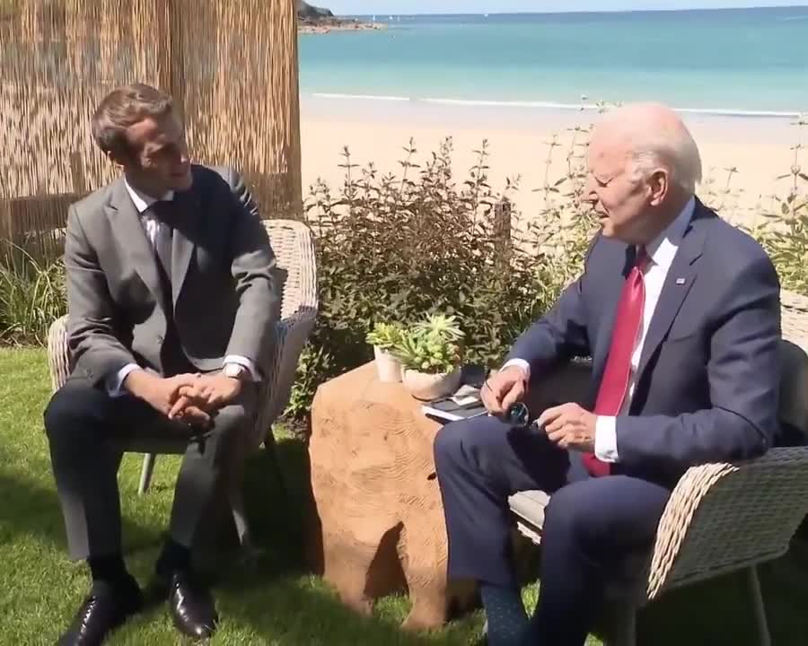 47th G7 Summit: Macron - Biden