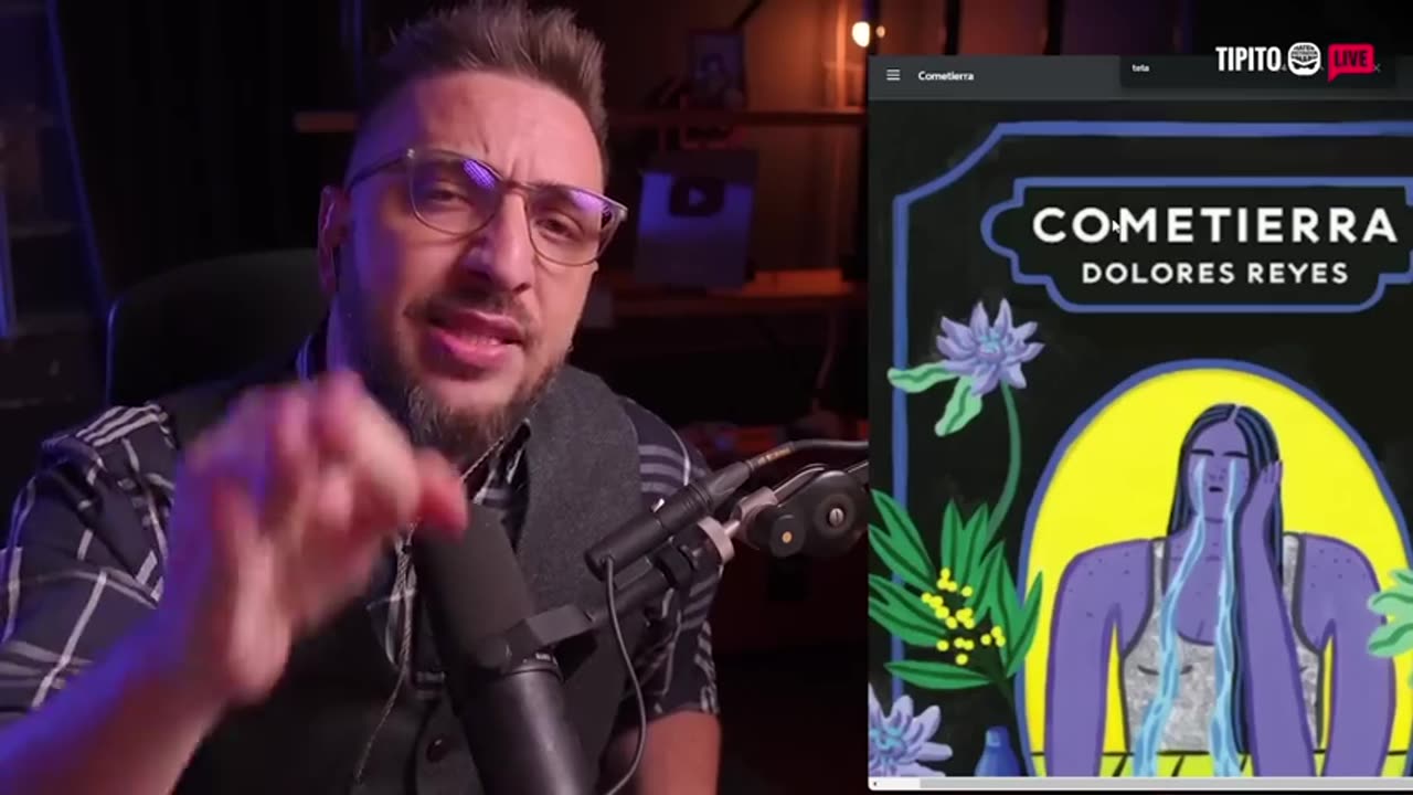 ESI, Libro Cometierra, de Dolores Reyes, (Tipito Live)