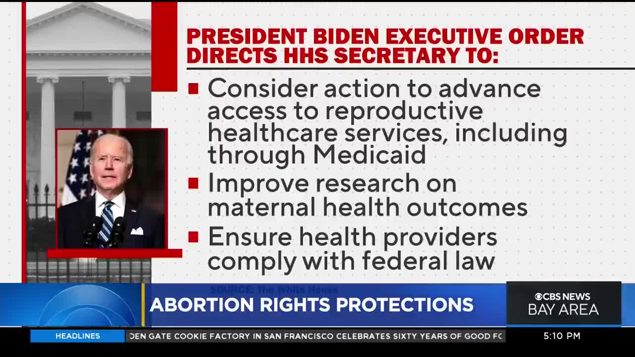 Biden issues executive order on abortion rights following Kansas vote