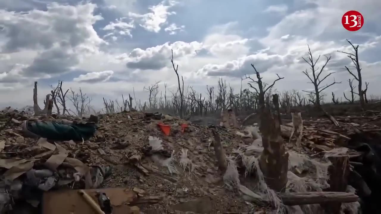 Russians fled, throwing away their wounded - image of a fierce trench battle with attacking invaders