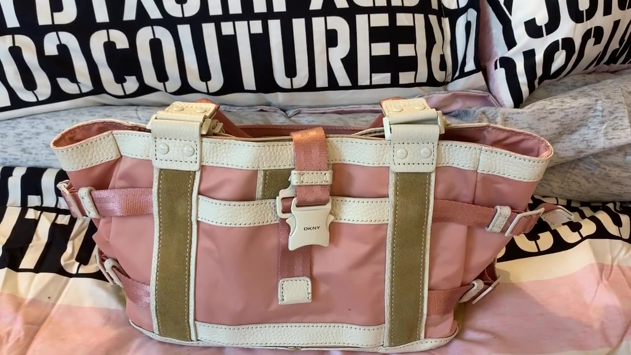 What's in my Pink DKNY Satchel Bag