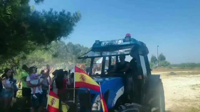 Spanish Farmers Join Dutch Farmer Protest