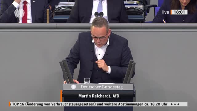 Martin Reichardt Rede vom 22.09.2022 - Änderung von Verbrauchsteuergesetzen