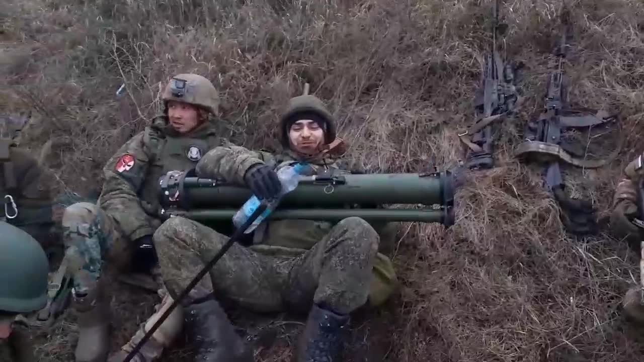 Tuvan infantry before the battle.