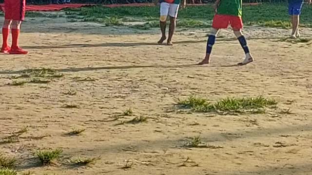 A very nice village boys will have a lot of fun watching this football match