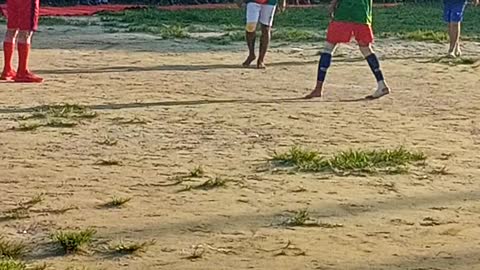 A very nice village boys will have a lot of fun watching this football match