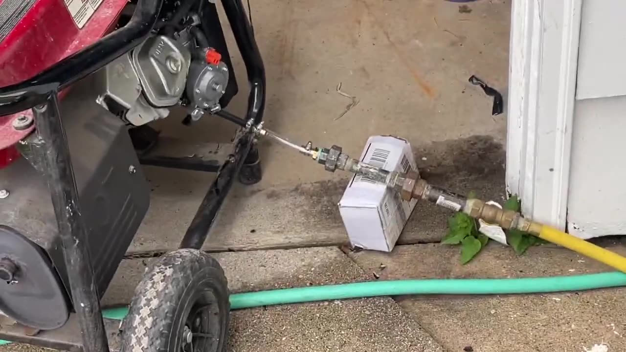 Replaced generator carburetor with dual fuel carb