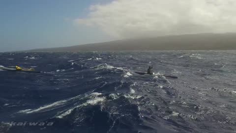 outrigger surfing.