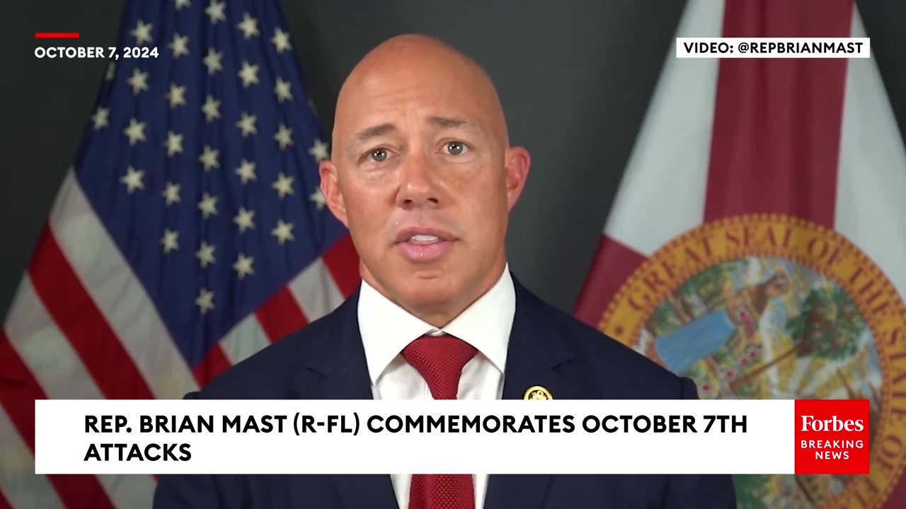 'By Every Definition, A Genocide'- Brian Mast Marks Anniversary Of October 7th Attacks