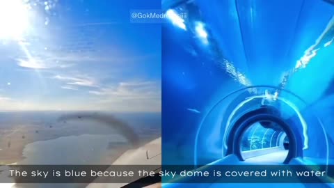Because the sky is covered with water and is sheltered!