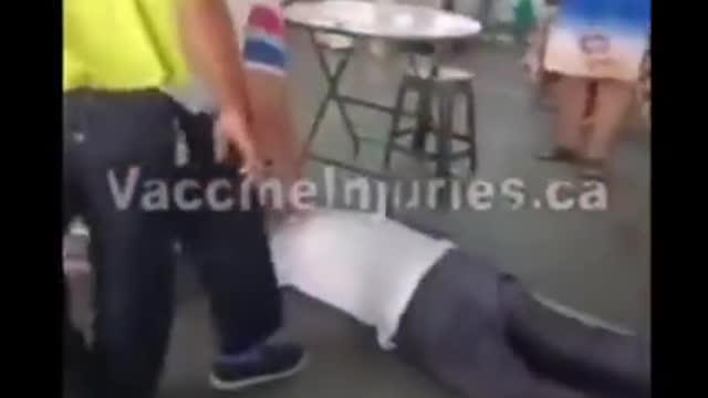 Recently Vaccinated Man Drops Dead While Waiting For Lunch.