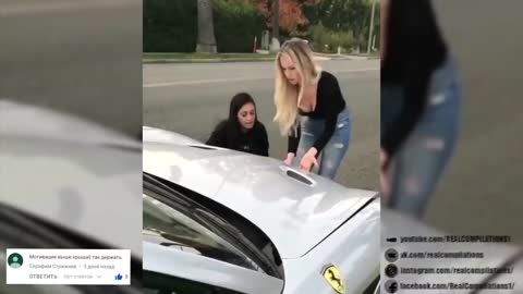 GIRLS DRIVING. WHEN SHE HAS A BETTER CAR BETTER YOURS/ДЕВУШКИ ЗА РУЛЕМ. КОГДА У НЕЕ ТАЧКА ЛУЧШЕ