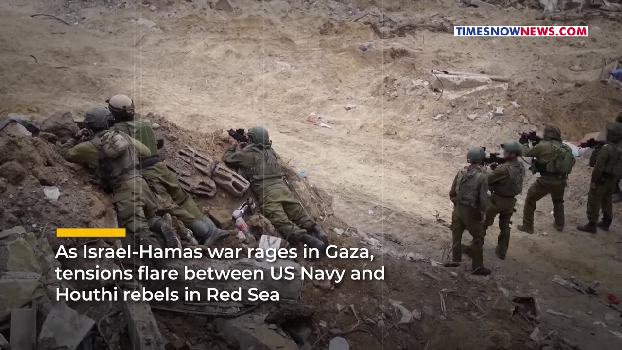 War In Red Sea? Houthis Attack US Warship] America Responds, Shoots Down 4 Drones Launched By Rebels