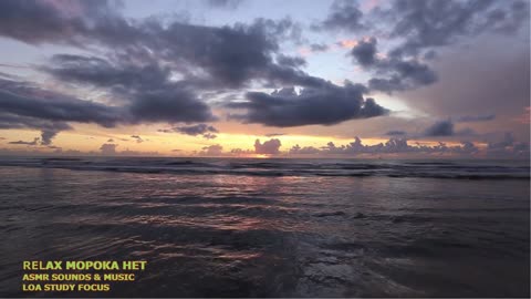 CALM DOWN AND RELAX WITH SOUND OF OCEAN WAVES SURF THE BEACH AT SUNSET |RELAX МОРОКА НЕТ YOUTUBE