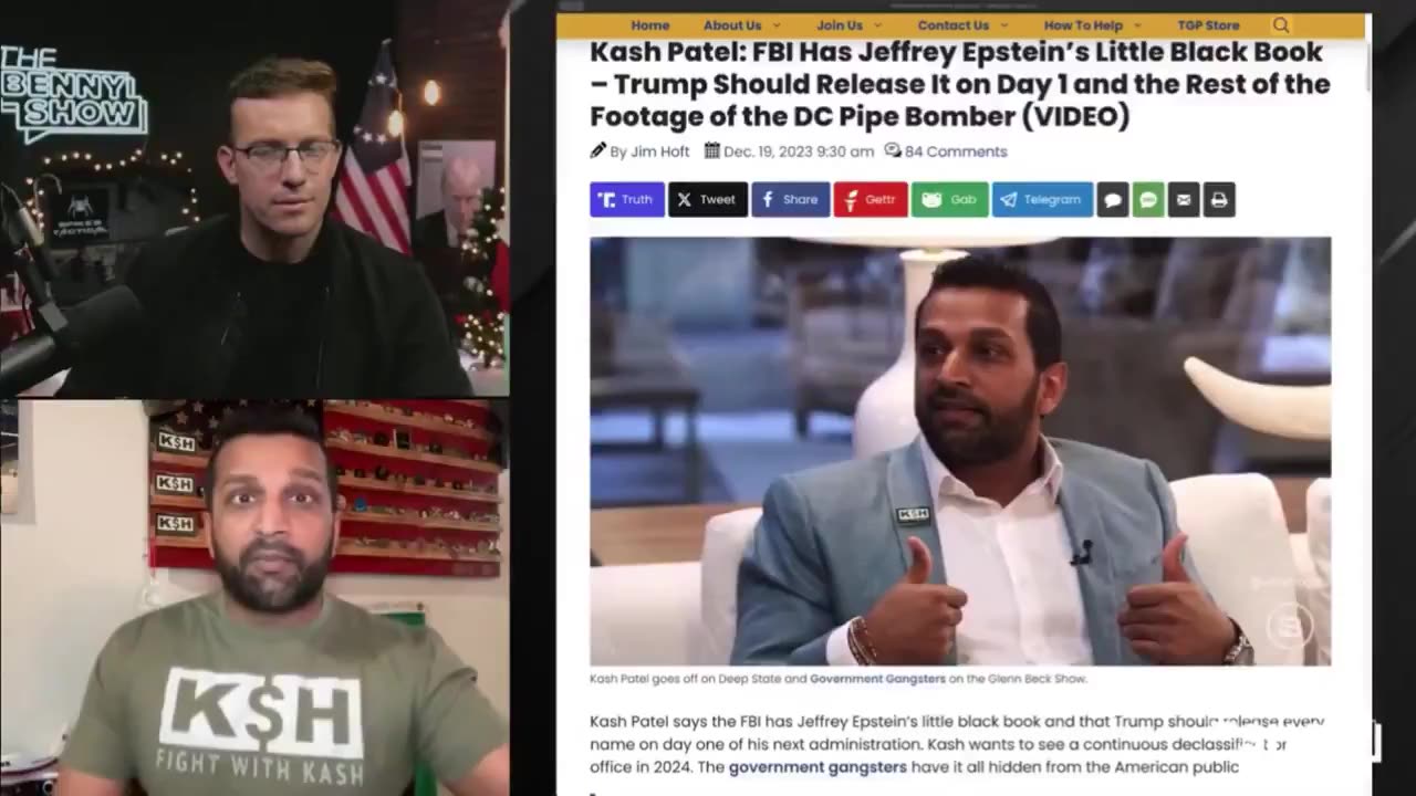 Incoming FBI director Kash Patel on the Jeffrey Epstein files