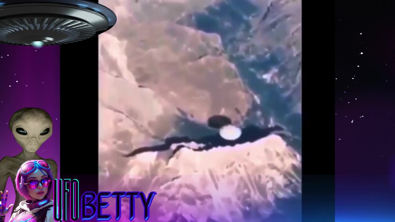 Massive UFO hovers and flies over mountain range. Shadows were proven authentic by one viewer..