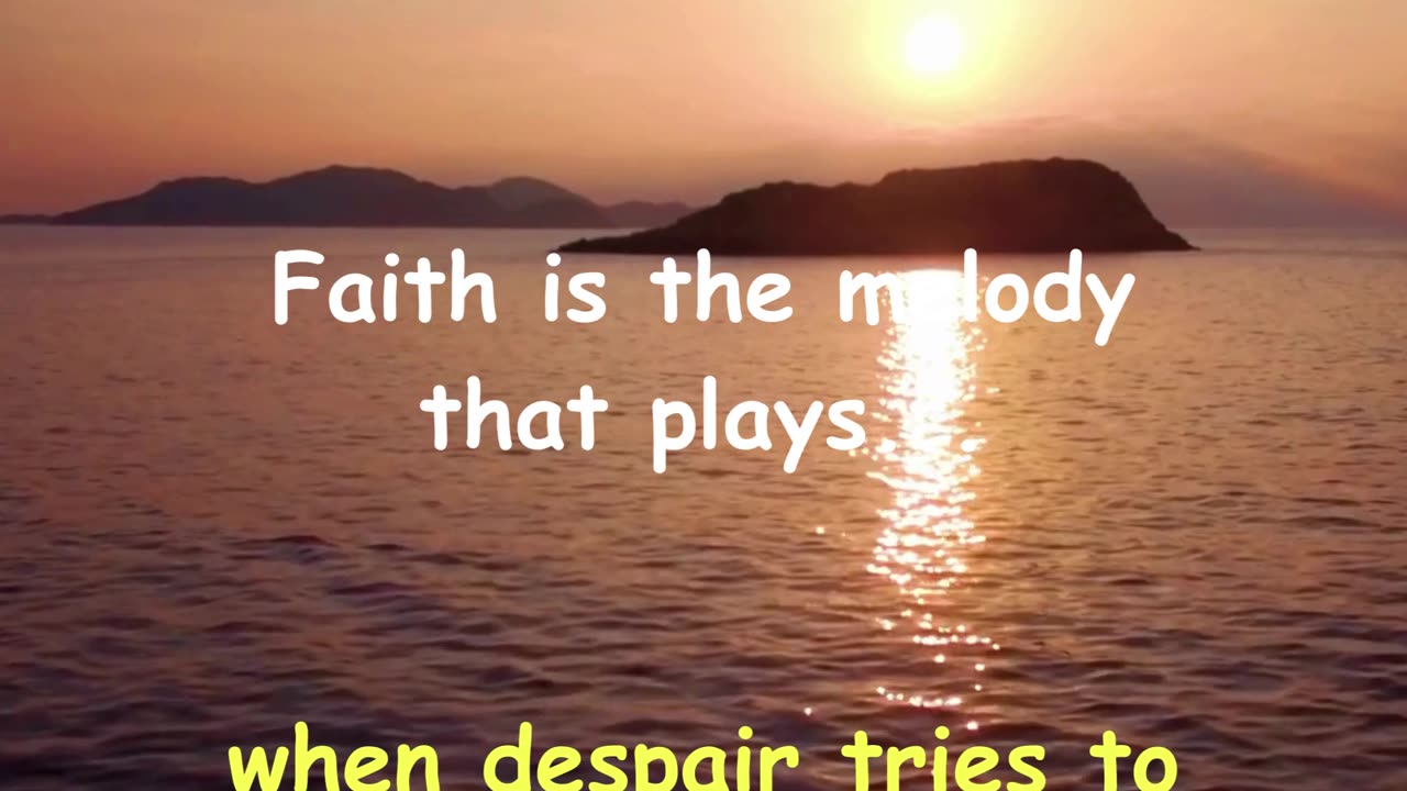 Faith - Unseen Assurance