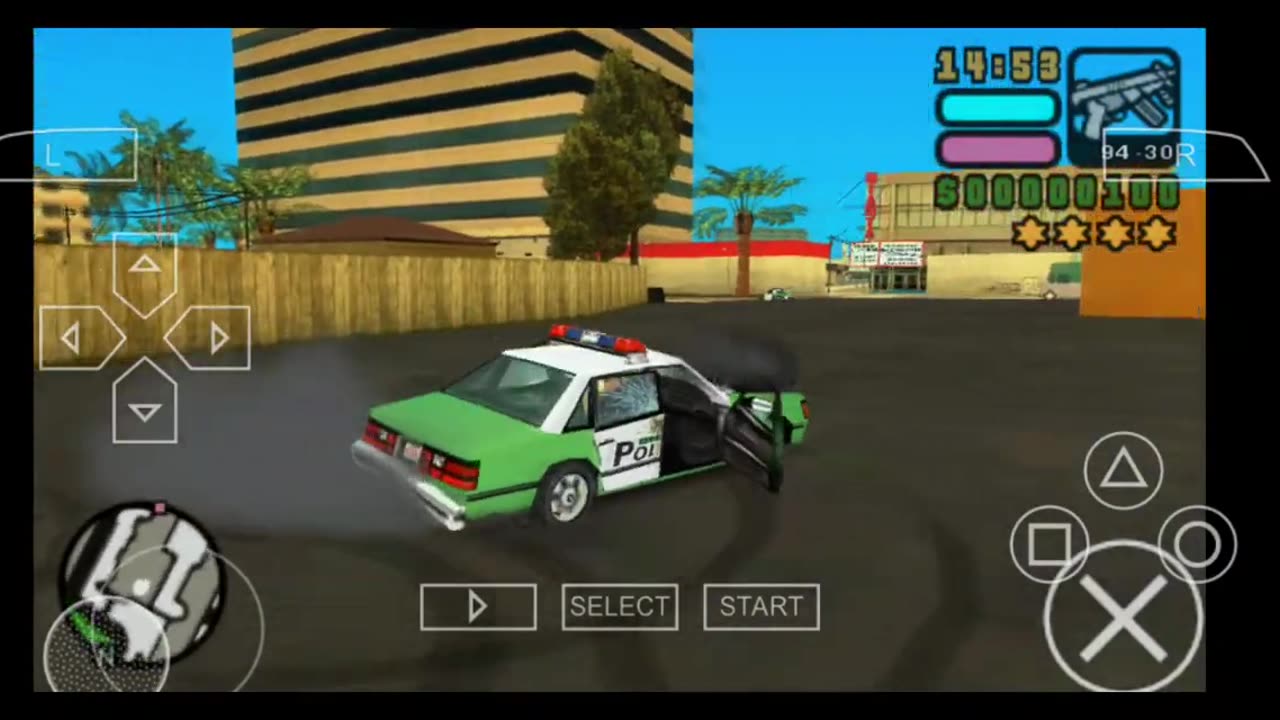 How to drift a police car in GTA Vice City Stories