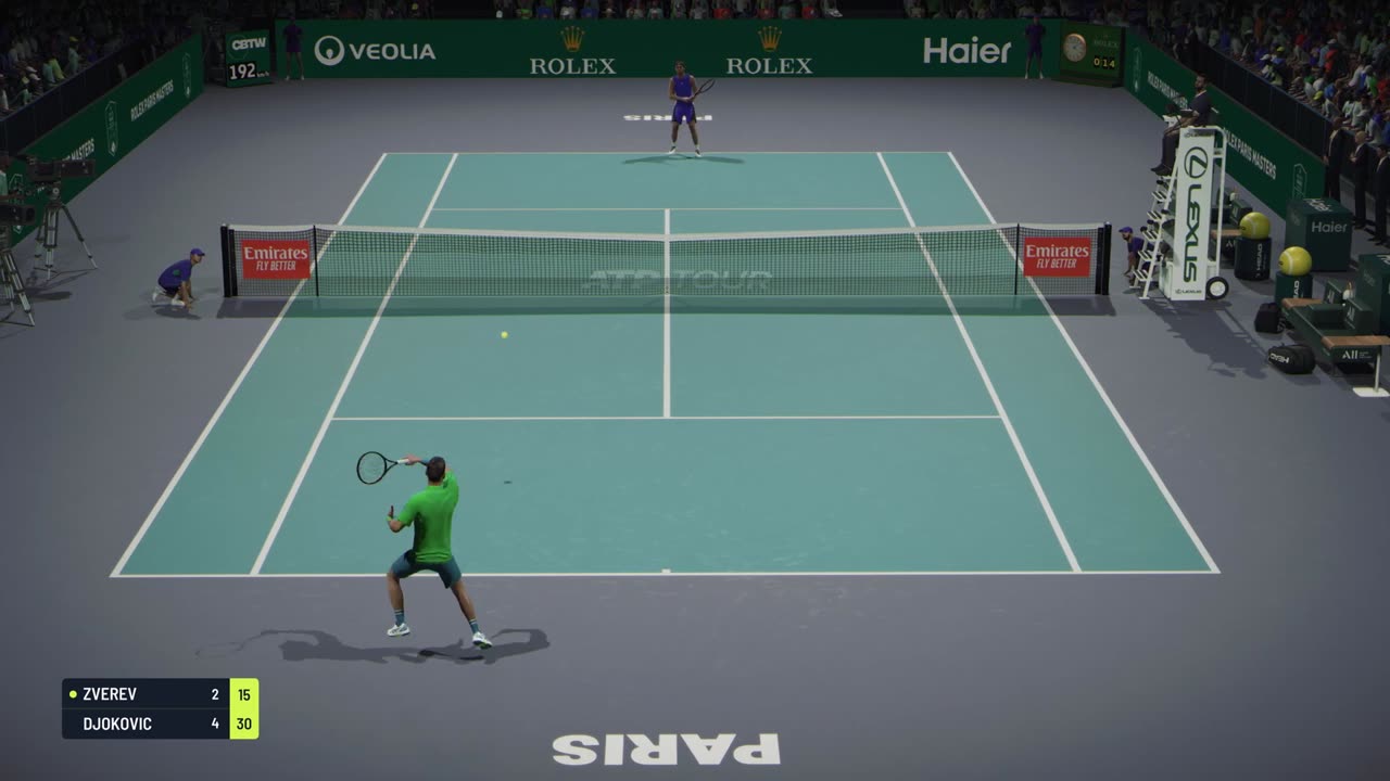 TIEBREAK - Alexander Zverev Vs Novak Djokovic I Miami Open I Expert Difficulty