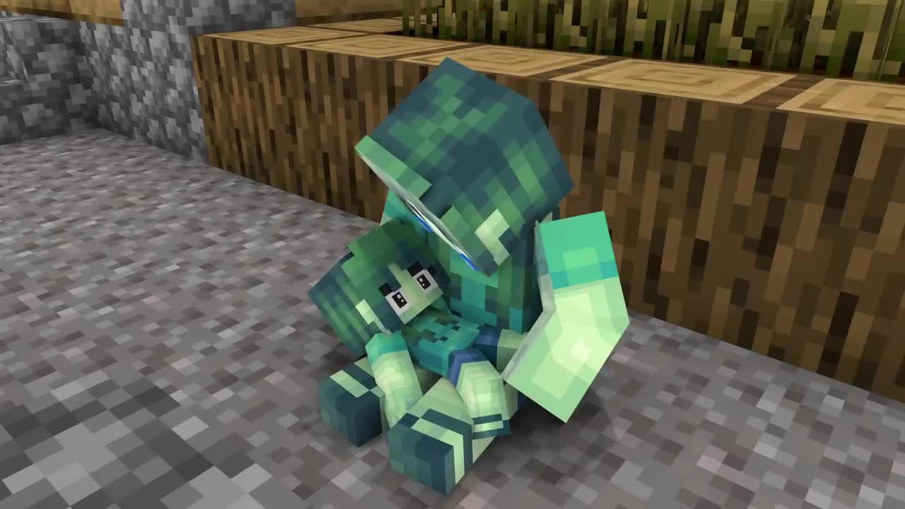 Baby Zombie Girl, Don't Cry Part 2 - Sad Story - Minecraft Animation