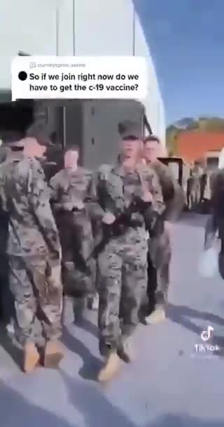 Reacciones de algunos militares a la pregunta: ¿te pusiste la vacuna?