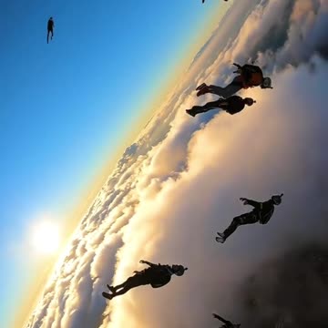 Sky diving is so amazing