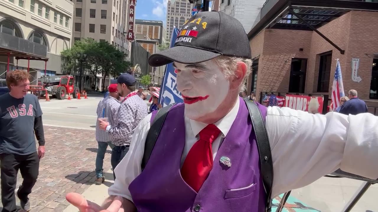 Street interview from RNC in Milwaukee: Constantin the Clown - Viva Frei on the Street