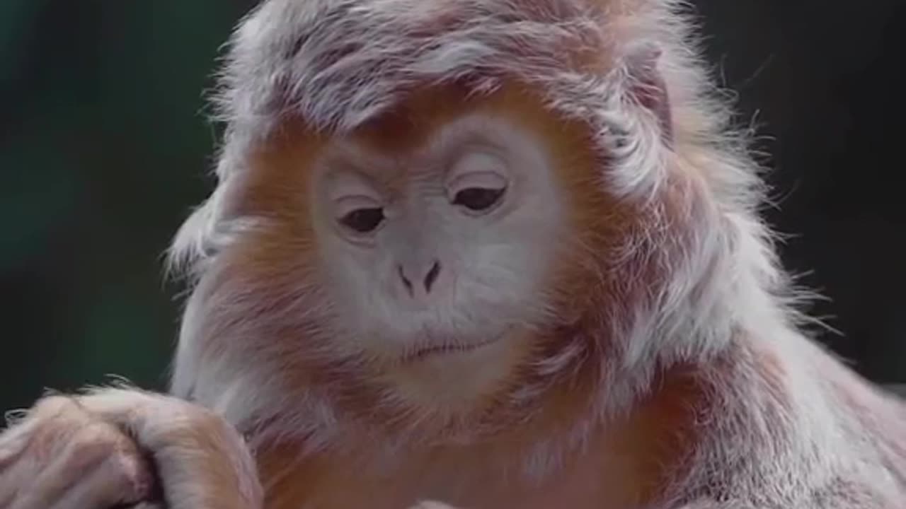 Glossy Ebony Langur monkey #shorts #shortvideo #video #virals #videoviral