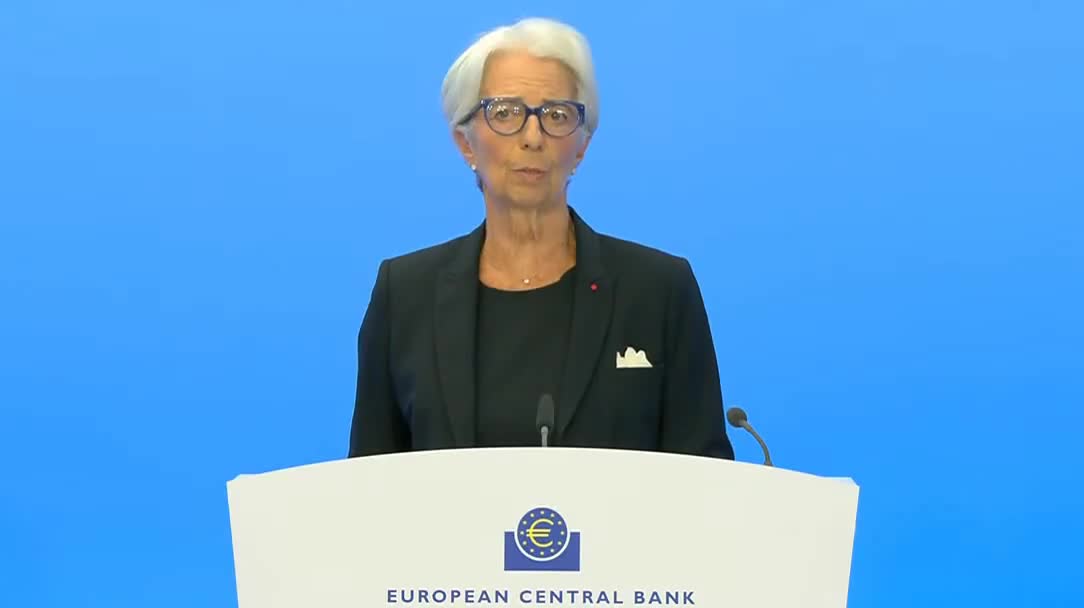 European Central Bank President Lagarde: ‘Economic Activity Is Slowing’