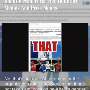 Fact Check: WBO Did NOT Declare Imane Khelif A Man, Force Her To Return Medals And Prize Money