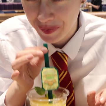 Trying Pumpkin Juice At The Making Of Harry Potter In Tokyo Japan! #harrypotter #themepark