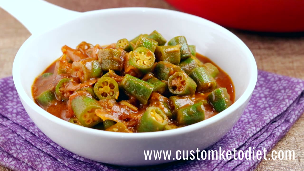 "Sizzling Okra Delight: A Curry Explosion of Flavor!"