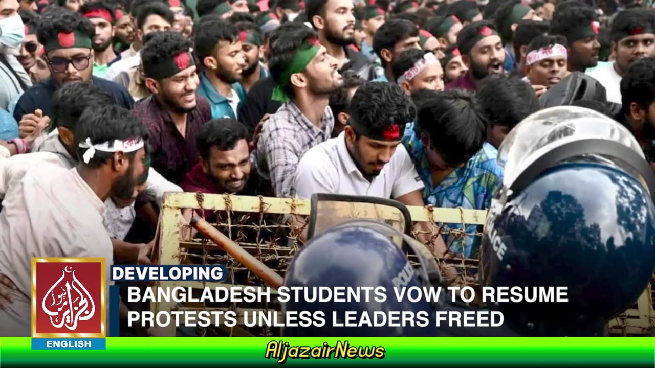 Bangladesh Protests To Go On Unless Leaders Freed | Nahid Islam | Sheikh Hasina | AljazairNews