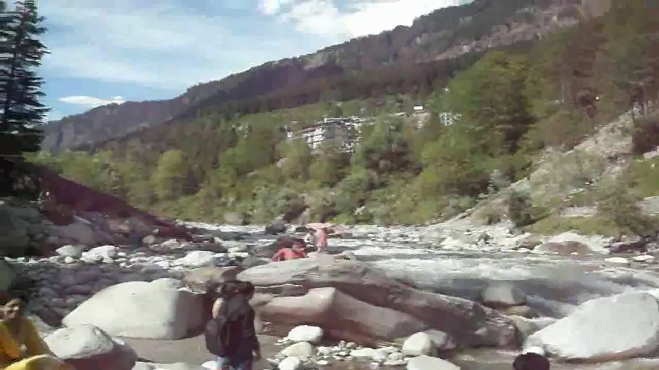 Views Of Beas River, Manali , Himachal Pradesh india