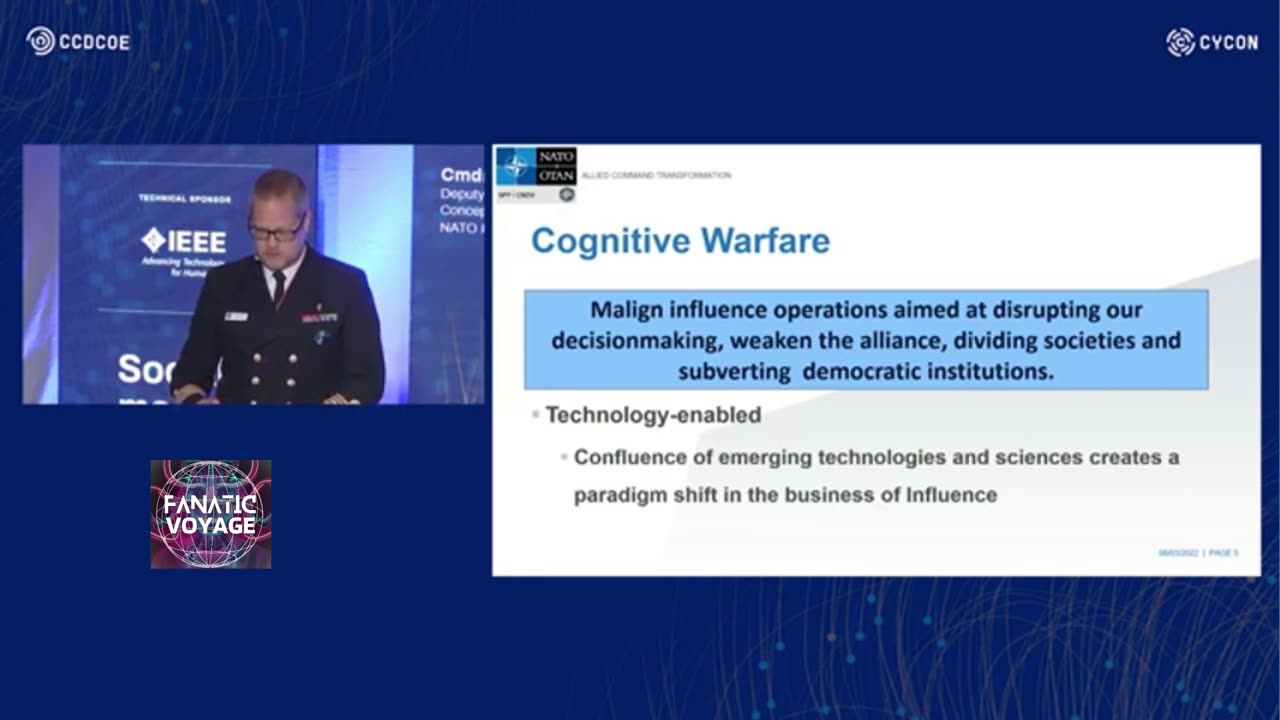 OTAN/NATO-IEEE-CyCon 2022 - DÍA 3 - Guerra Cognitiva, Hackeando el Bucle OODA - Video con Subtitulos en Espanol