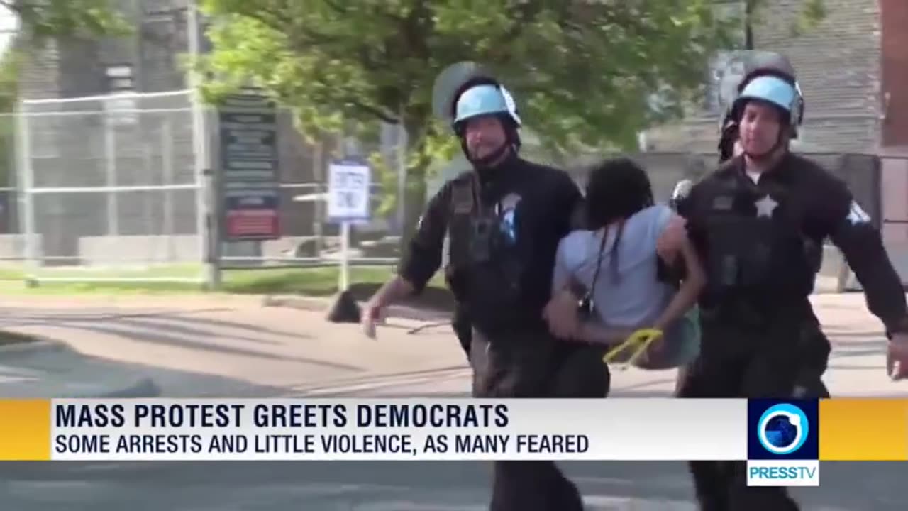 Huge march for Gaza against Democratic National Convention in Chicago