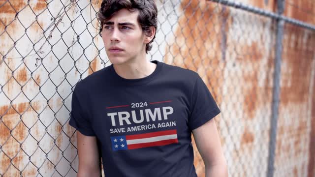 TRUMP 2024 SAVE AMERICA AGAIN MADE IN USA T-SHIRT 20% SAVINGS