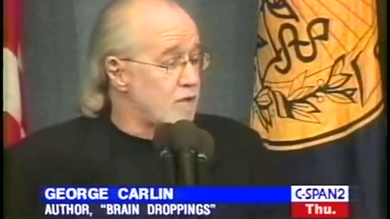 George Carlin speech at the National Press Club (May 13, 1999)