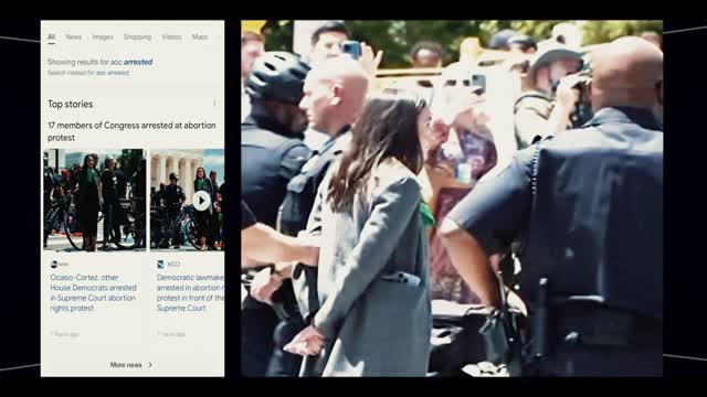 [FAKE NEWS] Alexandria Ocasio-Cortez: "Arrested" (Roe v. Wade)