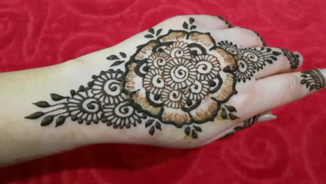 Floral henna tattoo for hand | temporary tattoo| body tattoo art