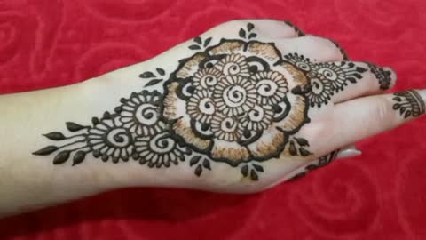 Floral henna tattoo for hand | temporary tattoo| body tattoo art