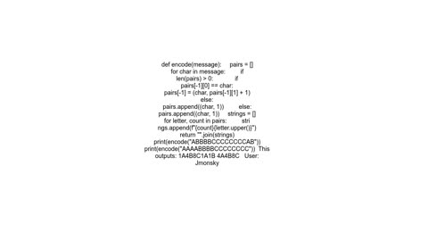 Given a string containing uppercase alphabets AZ compress the string using Run Length encoding