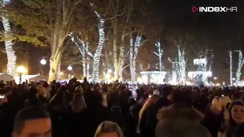 Paljenje lampica na Zrinjevcu