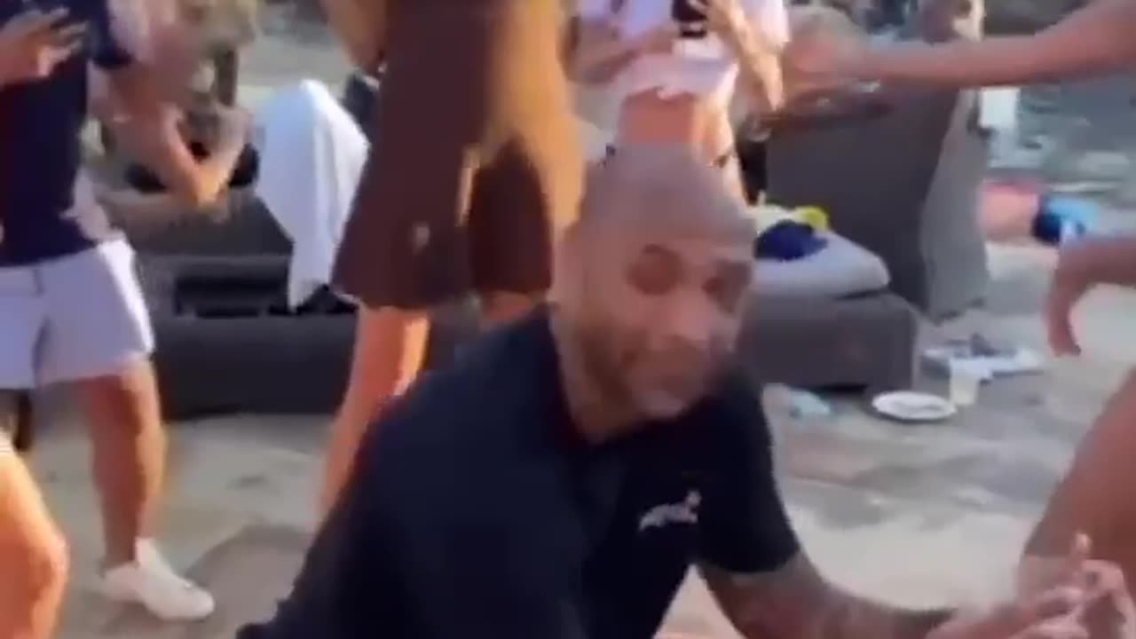 Thierry Henry is living his best life at Tony Parker's party 😂 (via _tonyparker09_IG) #shorts