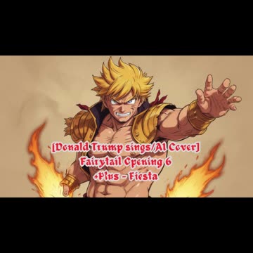 [Donald Trump sings/AI Cover] Fairy tail Opening 6 +Plus - "Fiesta"