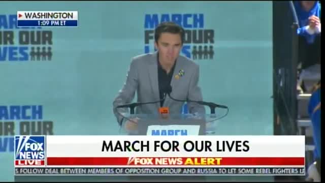David Hogg at rally: 'You can hear the people in power shaking"