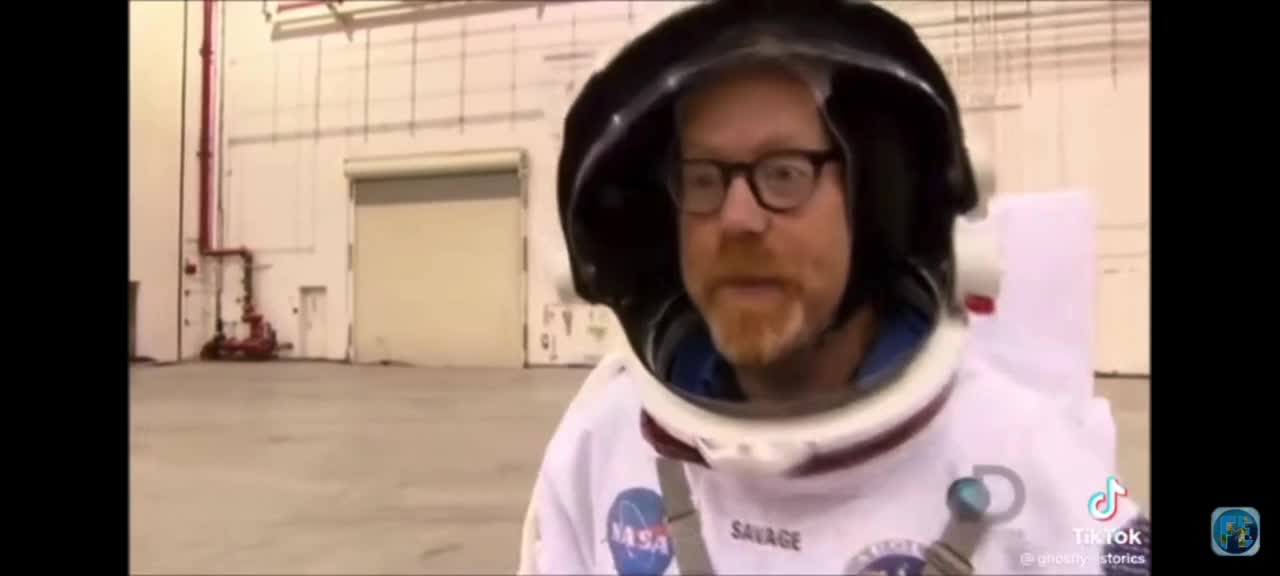 The Mythbusters trying to prove the moon landing