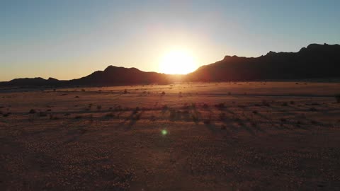 Sunset in namibia