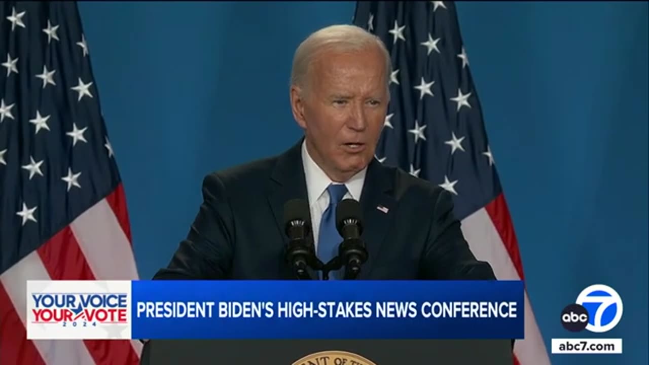 Biden defends record, says he's not leaving the presidential race | ABC7