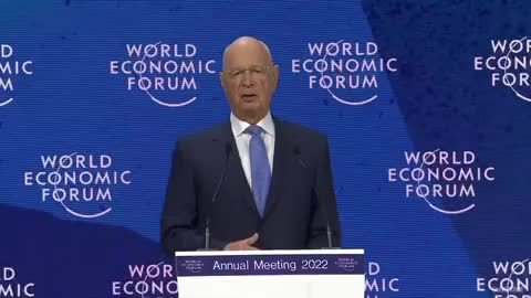 Klaus Schwab tells attendees at his WEF in Davos that "the future is being built by us."